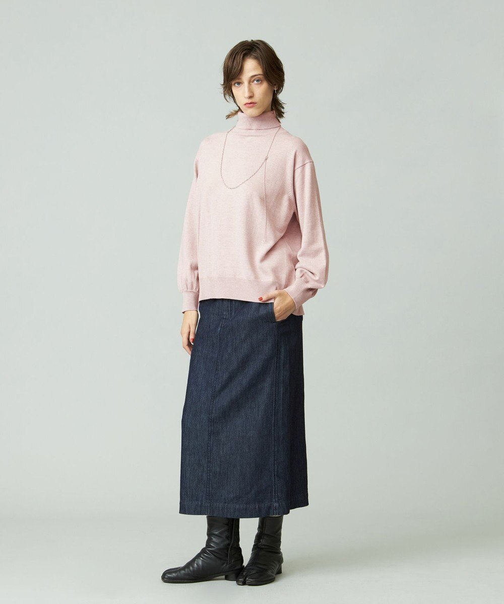 J.PRESS YORK STREET 【WOMEN】ANTI PILLING WOOL ロールネックニット 