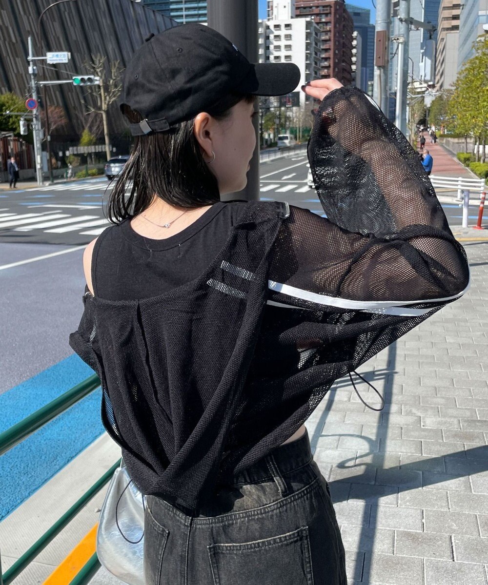 WEGO Wジップラインメッシュパーカー 