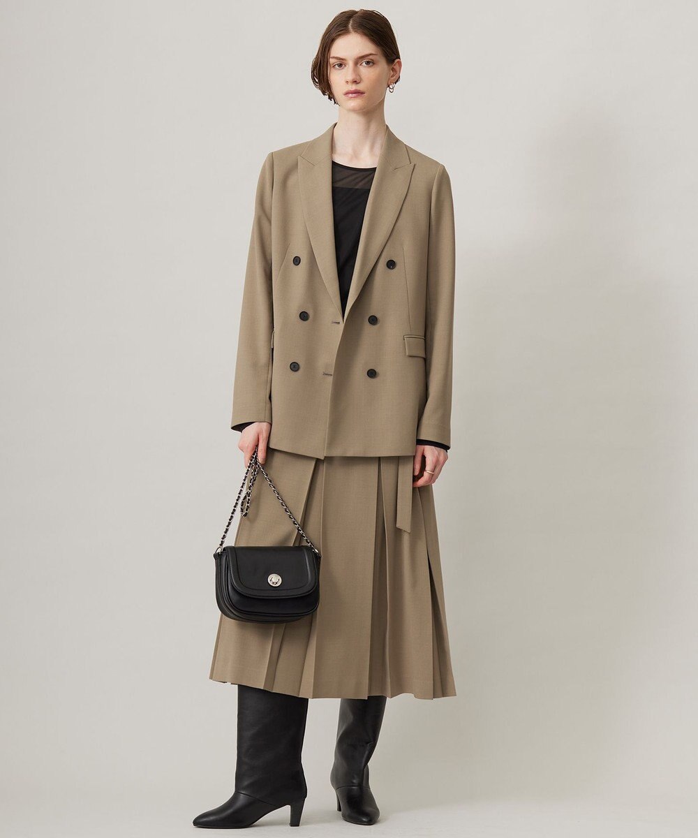 ICB L 【洗える】 マットトリコットチュール シアーカットソー 