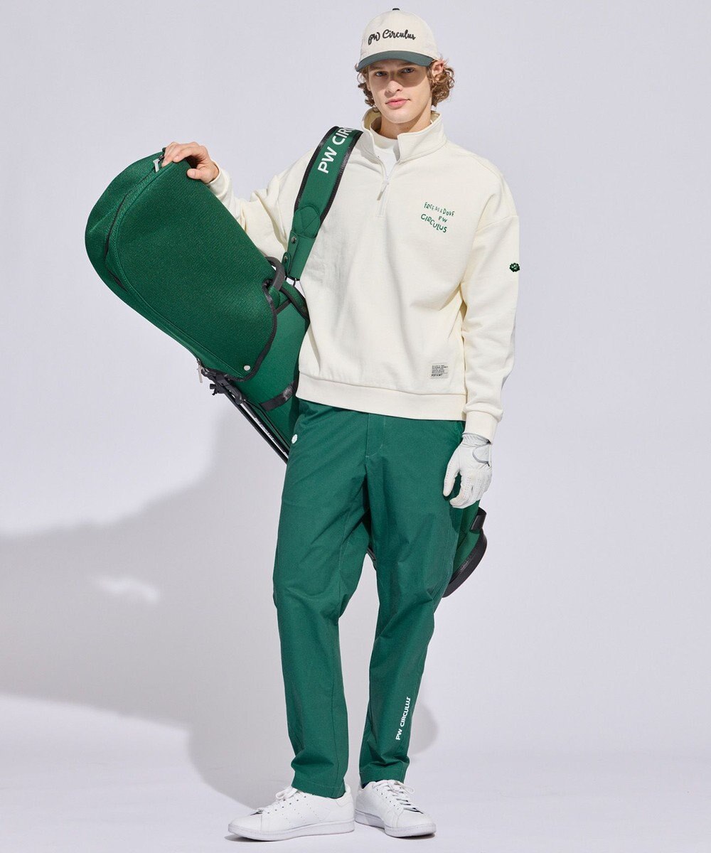 PW CIRCULUS 【UNISEX】デタッチャブル キャディバッグ シボ感のあるナイロンワッシャー素材 