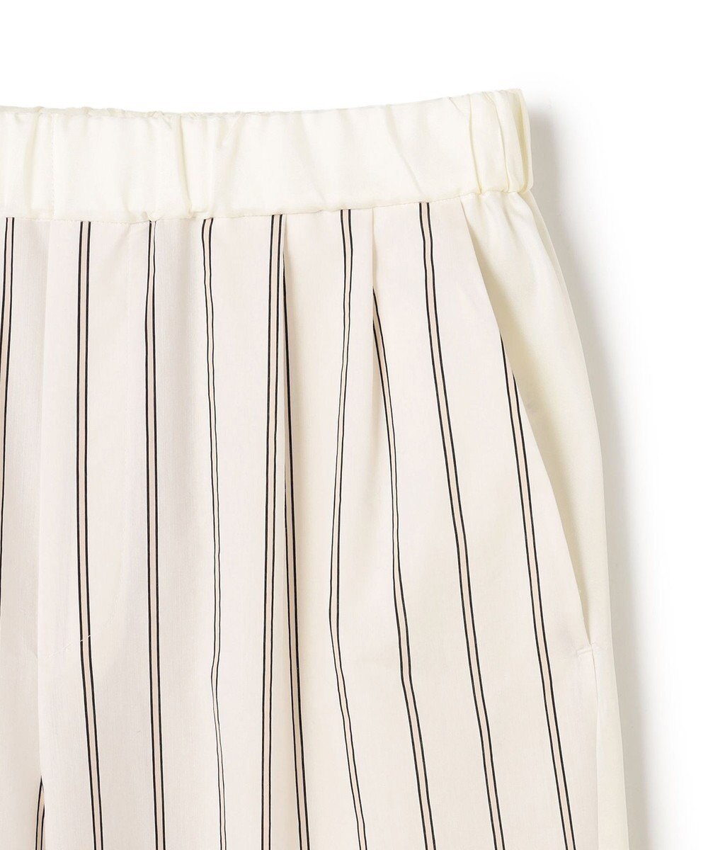 BEIGE， QUARTZ / 側章コンビ ストライプパンツ 