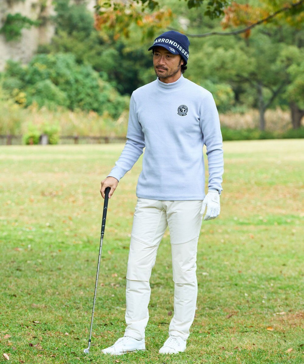 23区GOLF 【MEN】冬の暖かトップス！グランサーモリブ モックネック 
