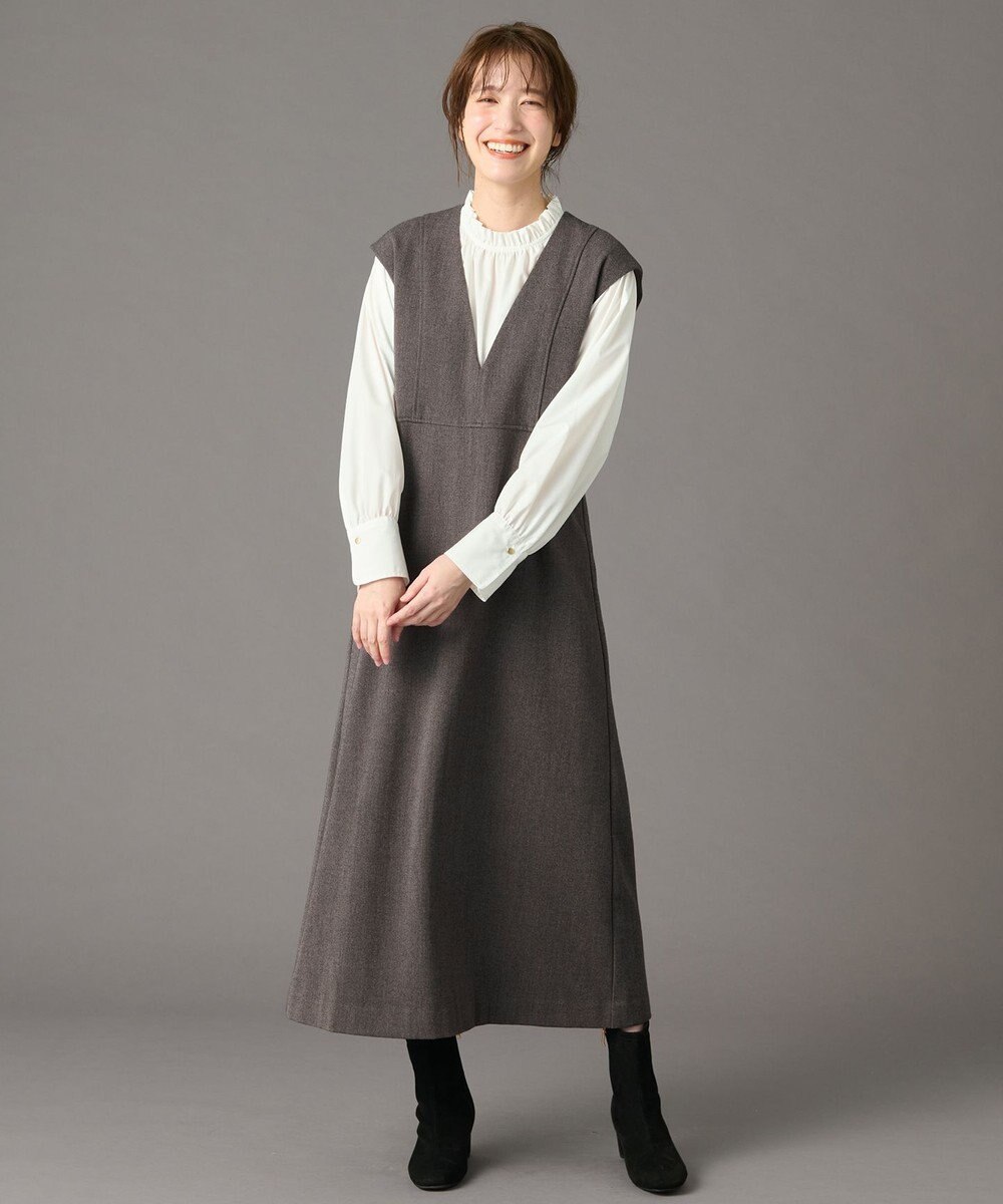 ANY 【手洗い可能/抗菌防臭/UVカット/速乾】フリルモックブラウス 