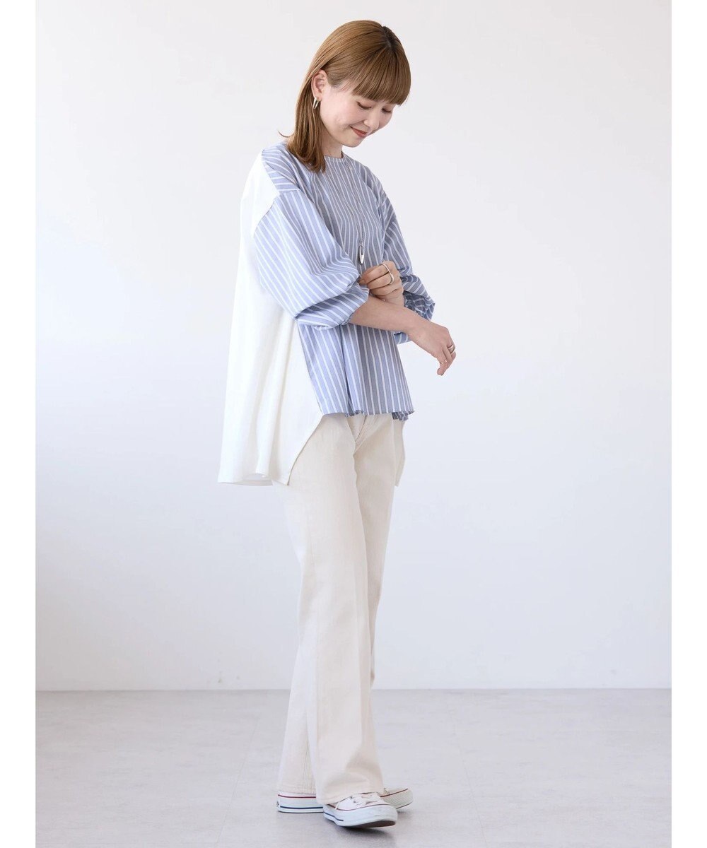 AMERICAN HOLIC 異素材バックタックドッキングプルオーバー 