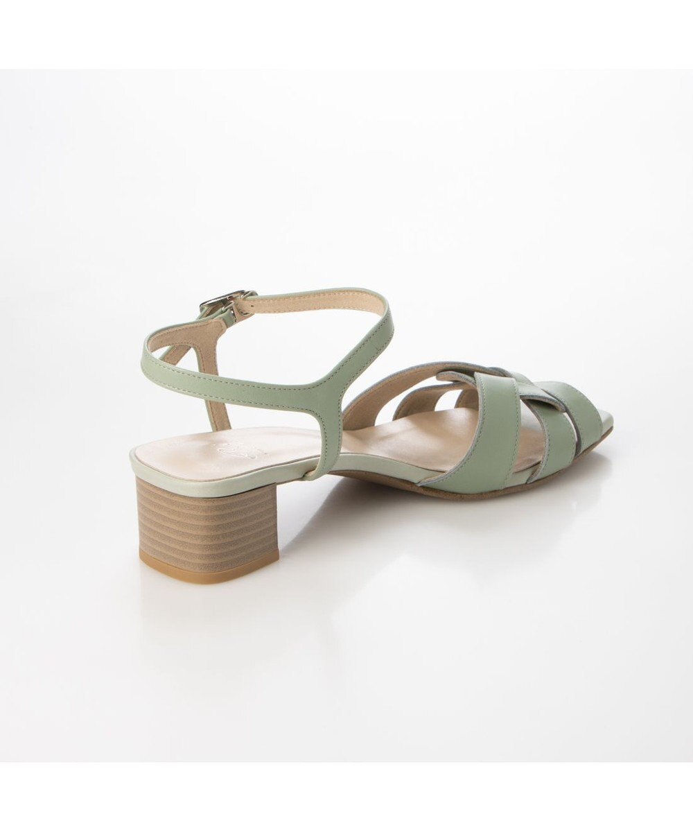 Riz raffinee <Riz raffinee>スクエア編込みストラップサンダル 