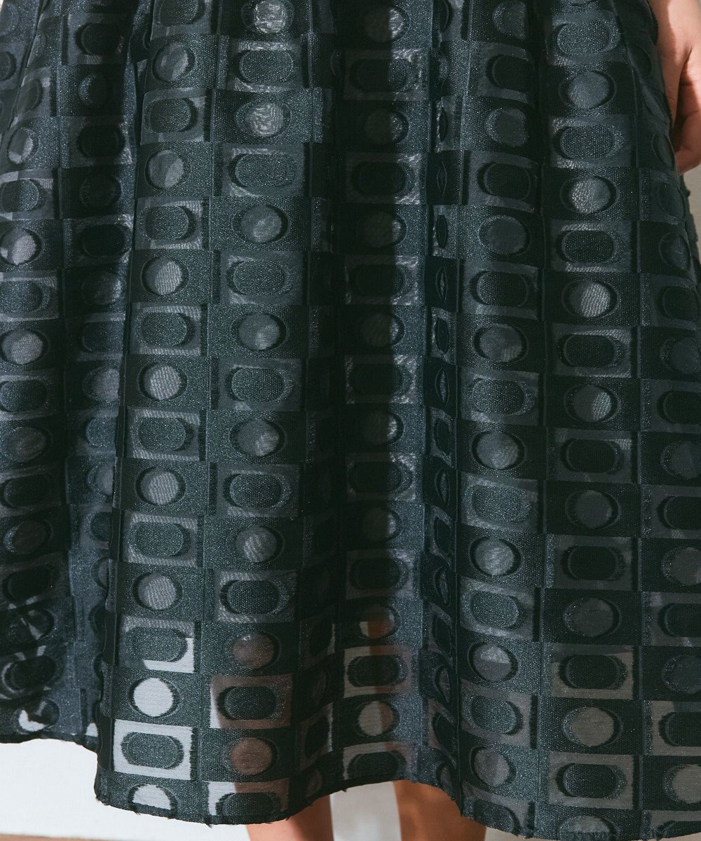 GRACE CONTINENTAL キカドットジャガードドレス 