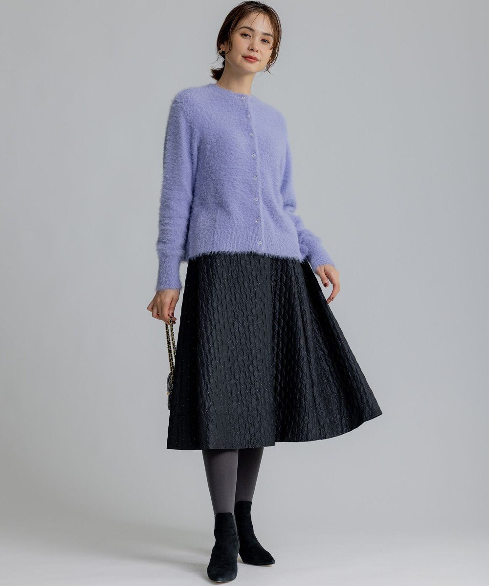 組曲 L 【前後着用可】2WAYナイロンファー ニット 