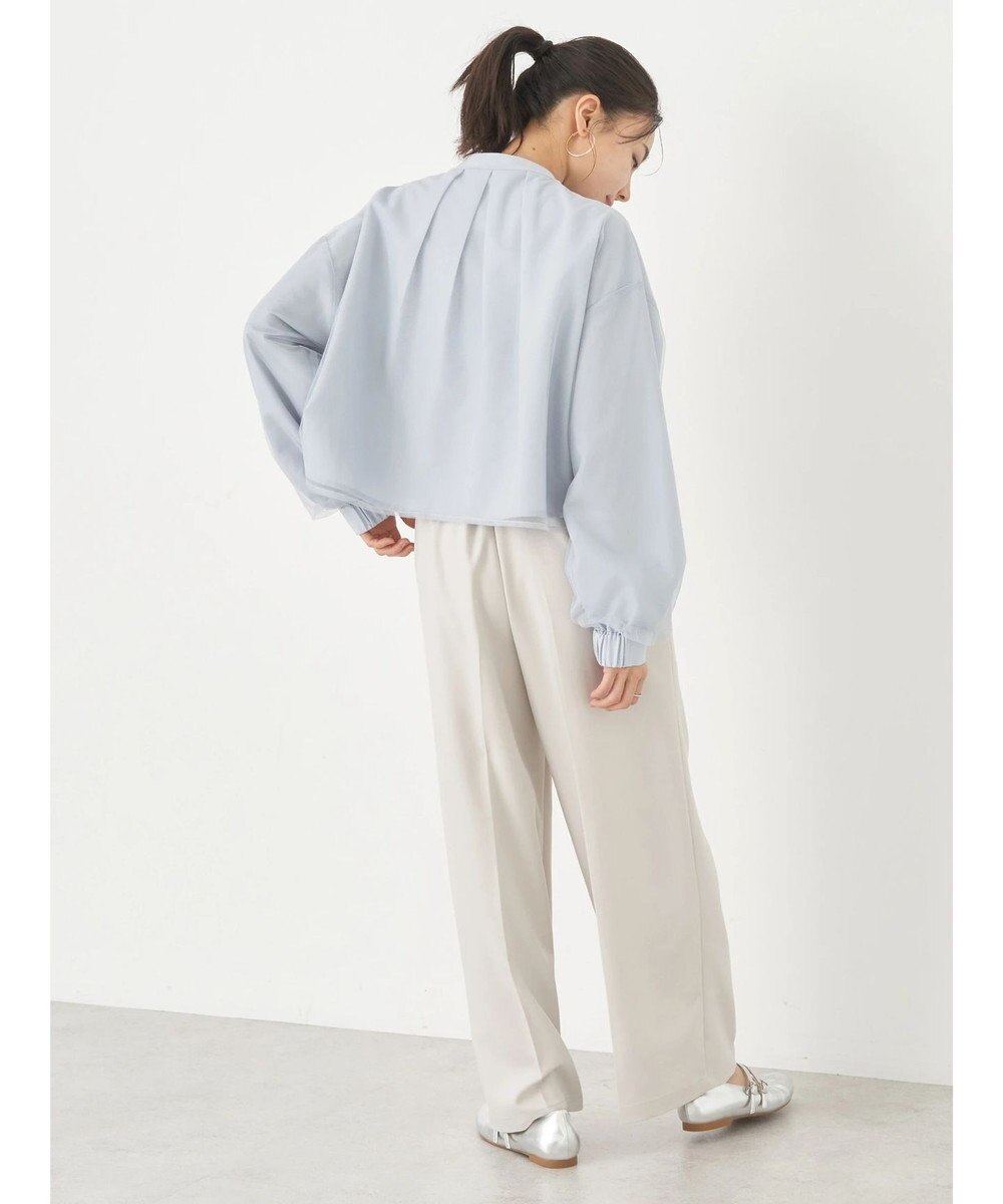 earth music&ecology チュールレイヤードシャツ 