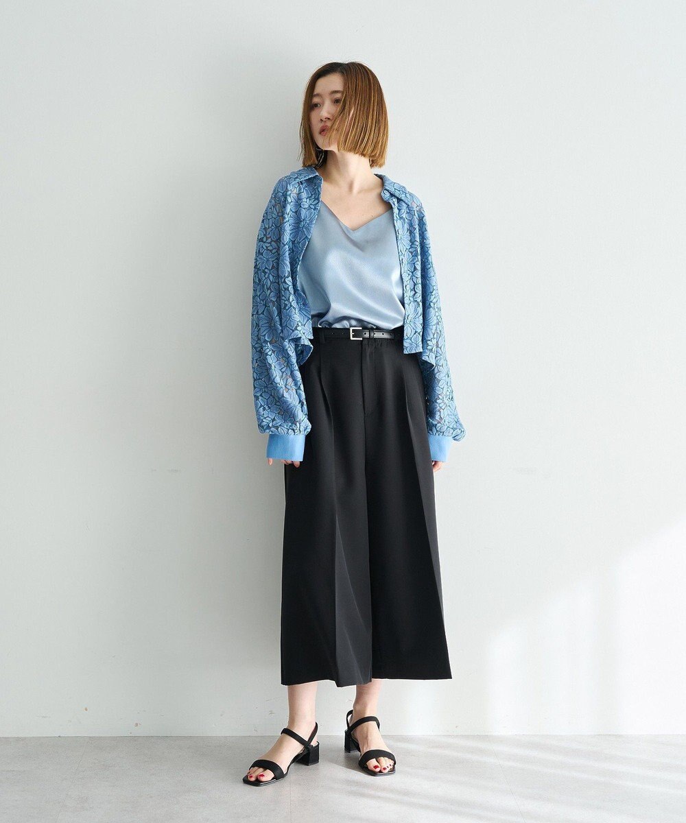 YECCA VECCA ベルトSETクロップド丈パンツ 