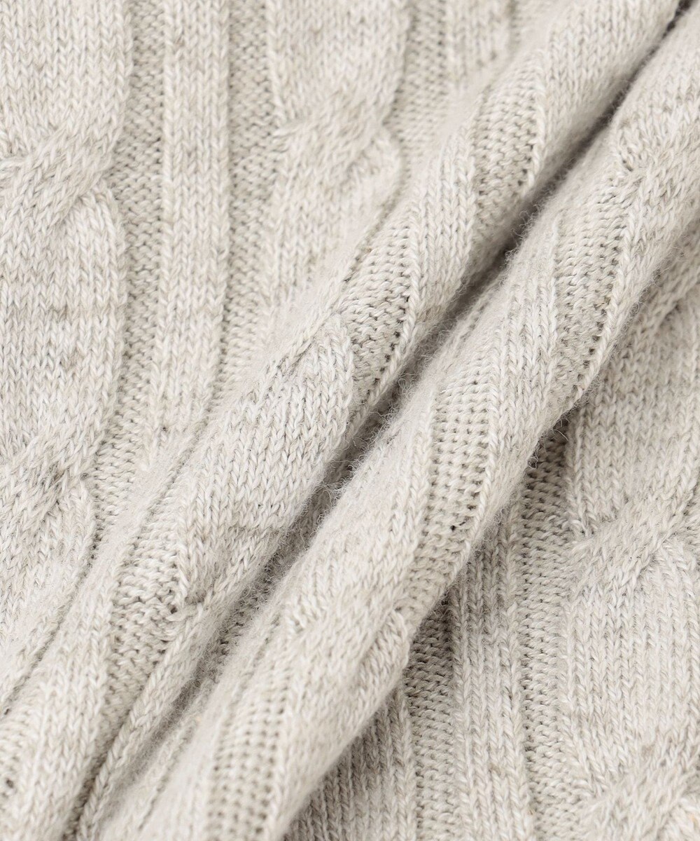 JOSEPH ABBOUD 【オリジナルオーガニックコットン使用/サスティナブル】JOE COTTONケーブル ニットパーカー 