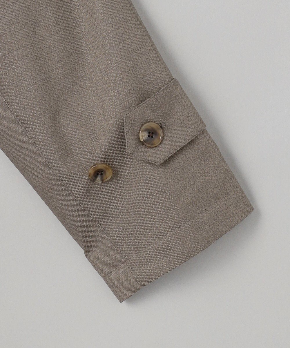 GOTAIRIKU 25年新作/3シーズン対応【防水/軽量/シワになりにくい】メランジカルゼ ステンカラーコート_無地 