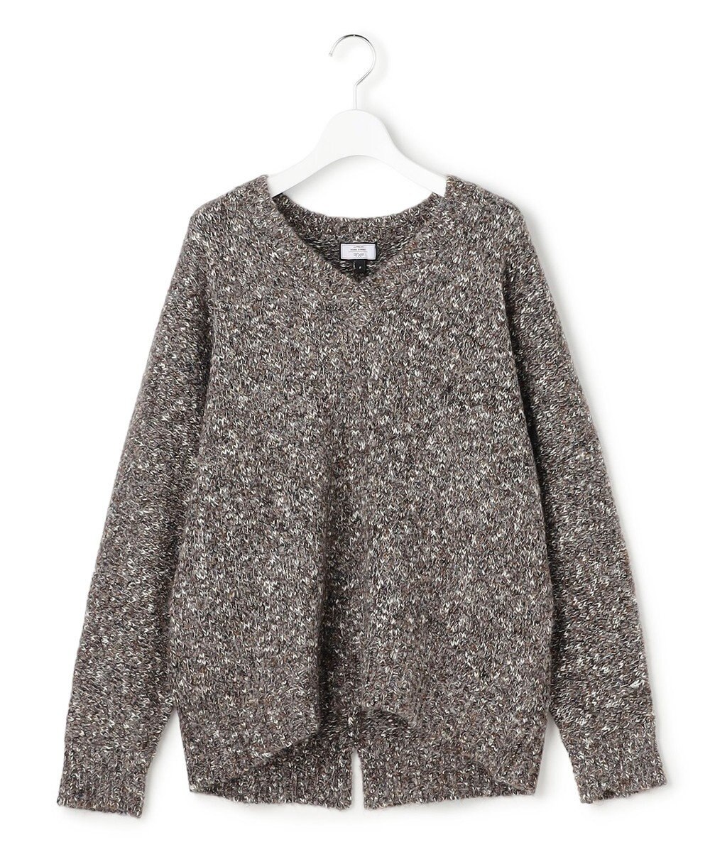 J.PRESS YORK STREET 【WOMEN】ファンシーヤーン Vネックニット 