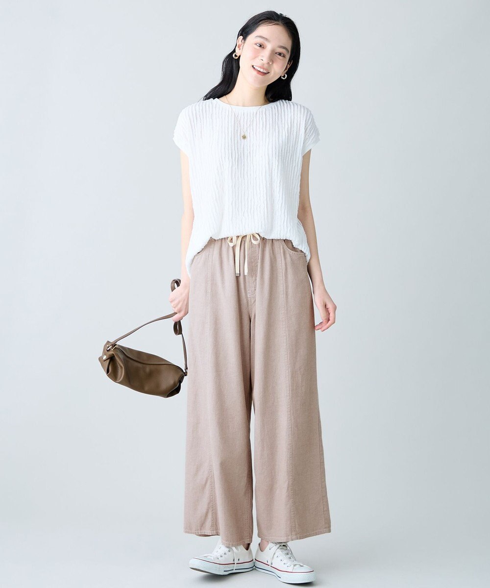 ANY L レースフレンチスリーブプルオーバー 