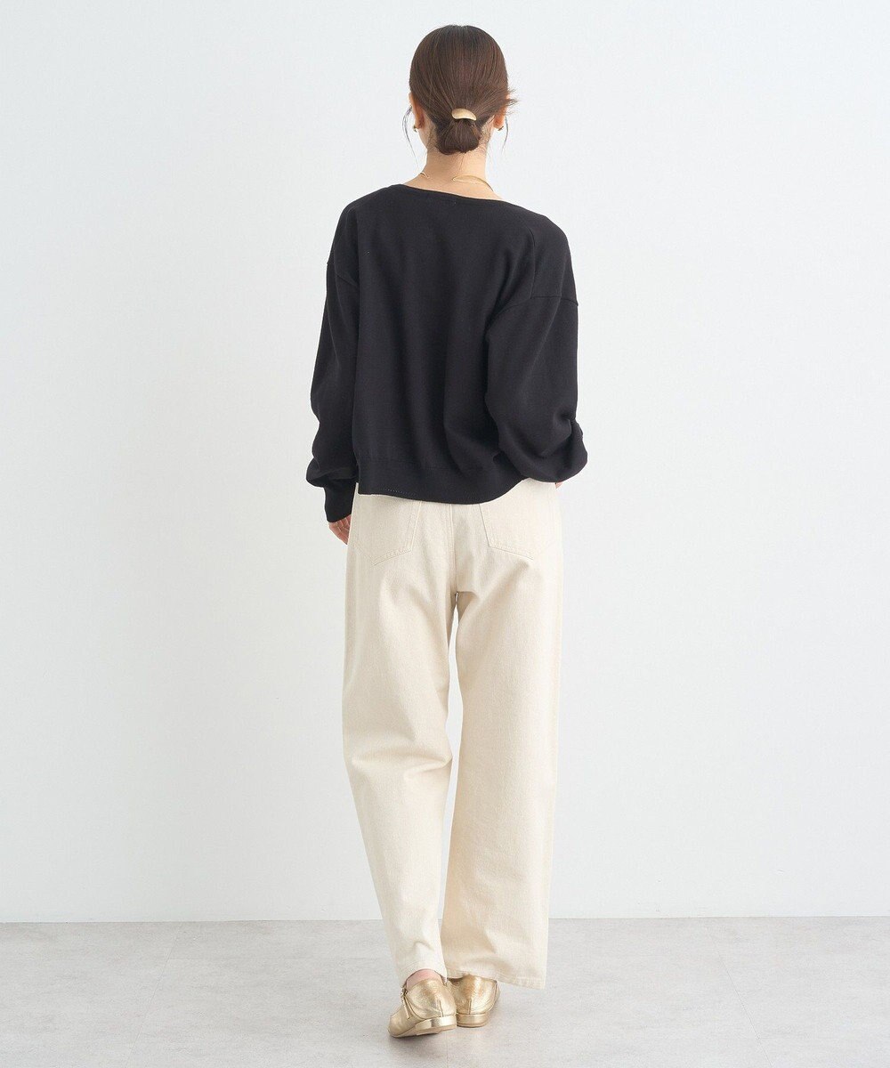 earth music&ecology ＵＶカット加工クルーネックニットカーディガン 