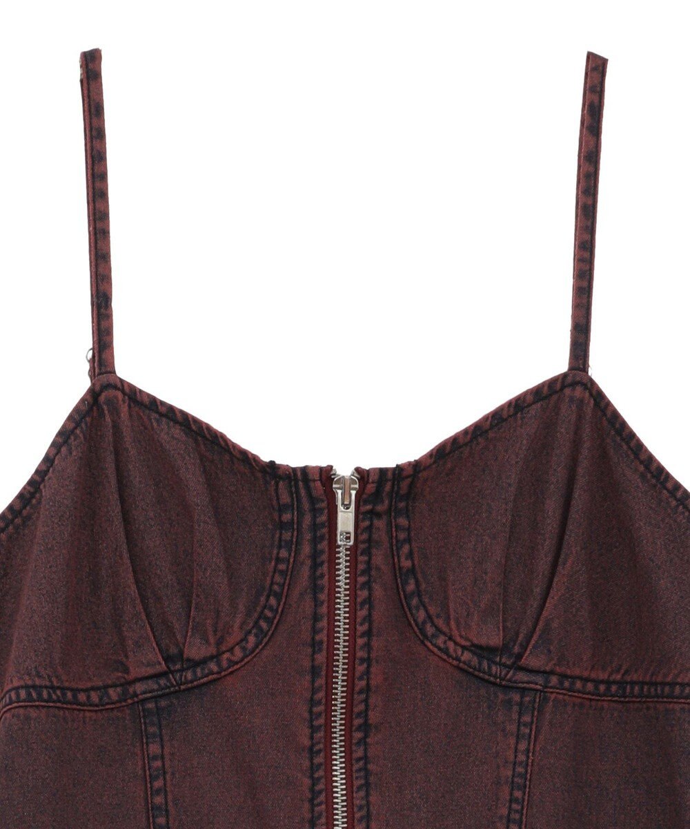 Green Parks ・ＳＵＧＡＲ　ＳＰＯＯＮ　コルセットデニムキャミワンピ 