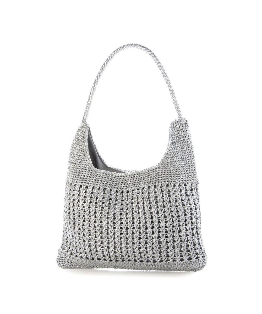 UNBILLION カシュカシュ cachecache / メタリックコード柄編みワンハンドルトート 