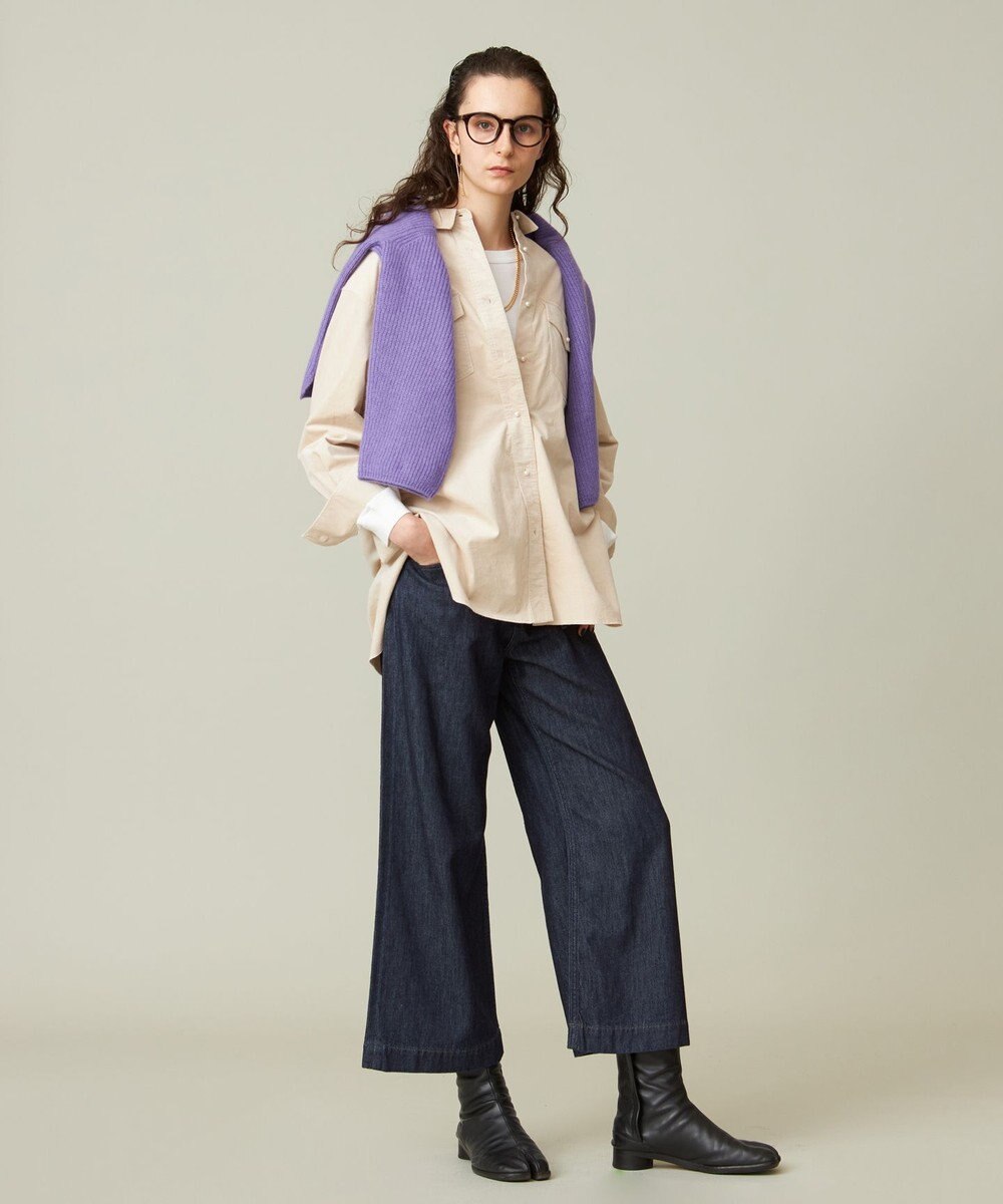 J.PRESS YORK STREET 【WOMEN】ウールカシミヤ タートルネックニット 