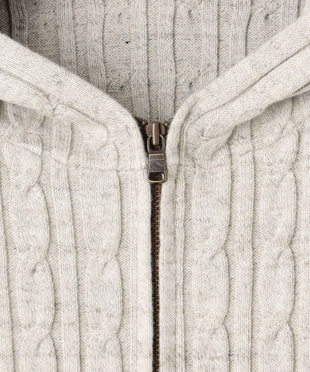 JOSEPH ABBOUD 【オリジナルオーガニックコットン使用/サスティナブル】JOE COTTONケーブル ニットパーカー 