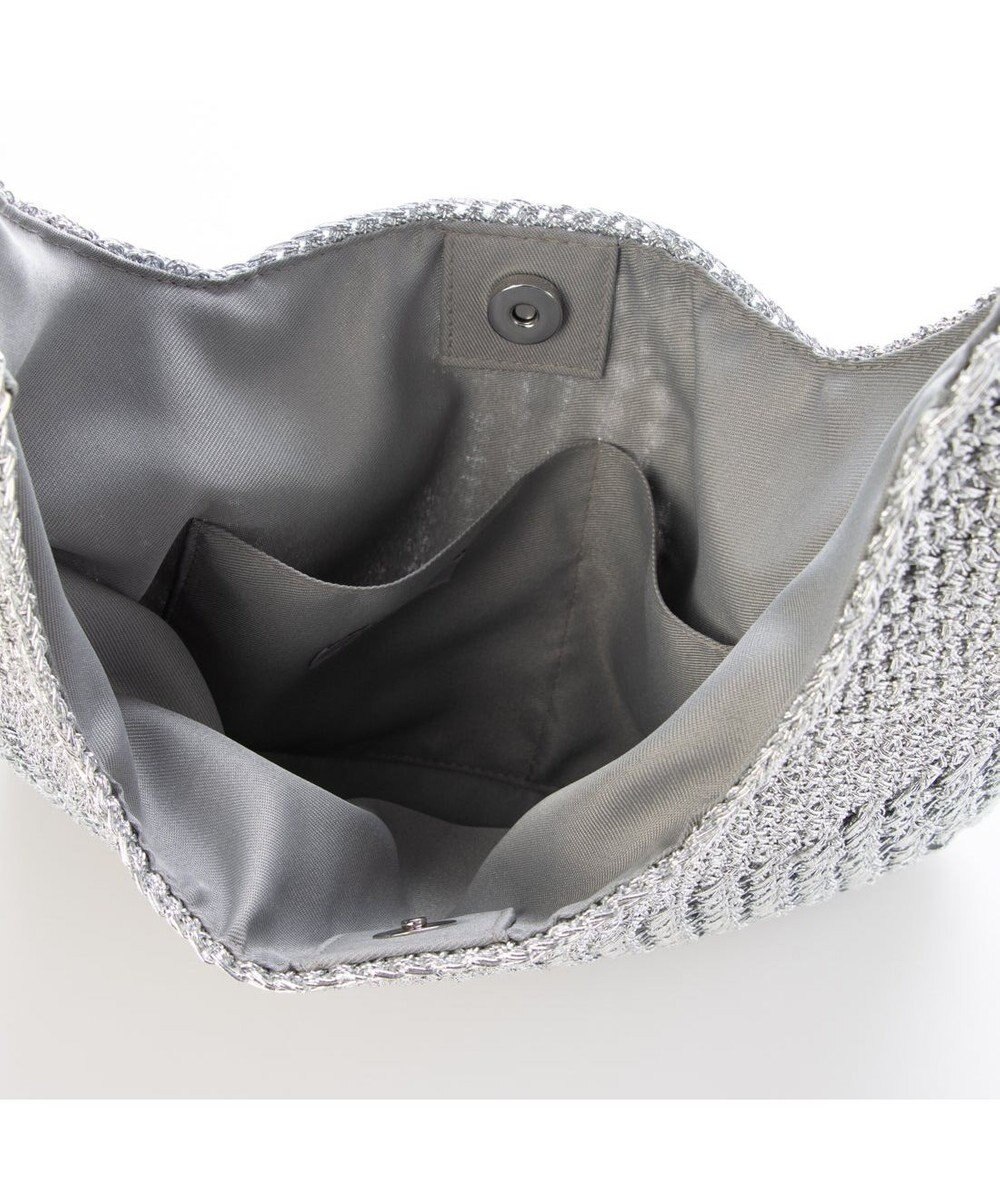 UNBILLION カシュカシュ cachecache / メタリックコード柄編みワンハンドルトート 