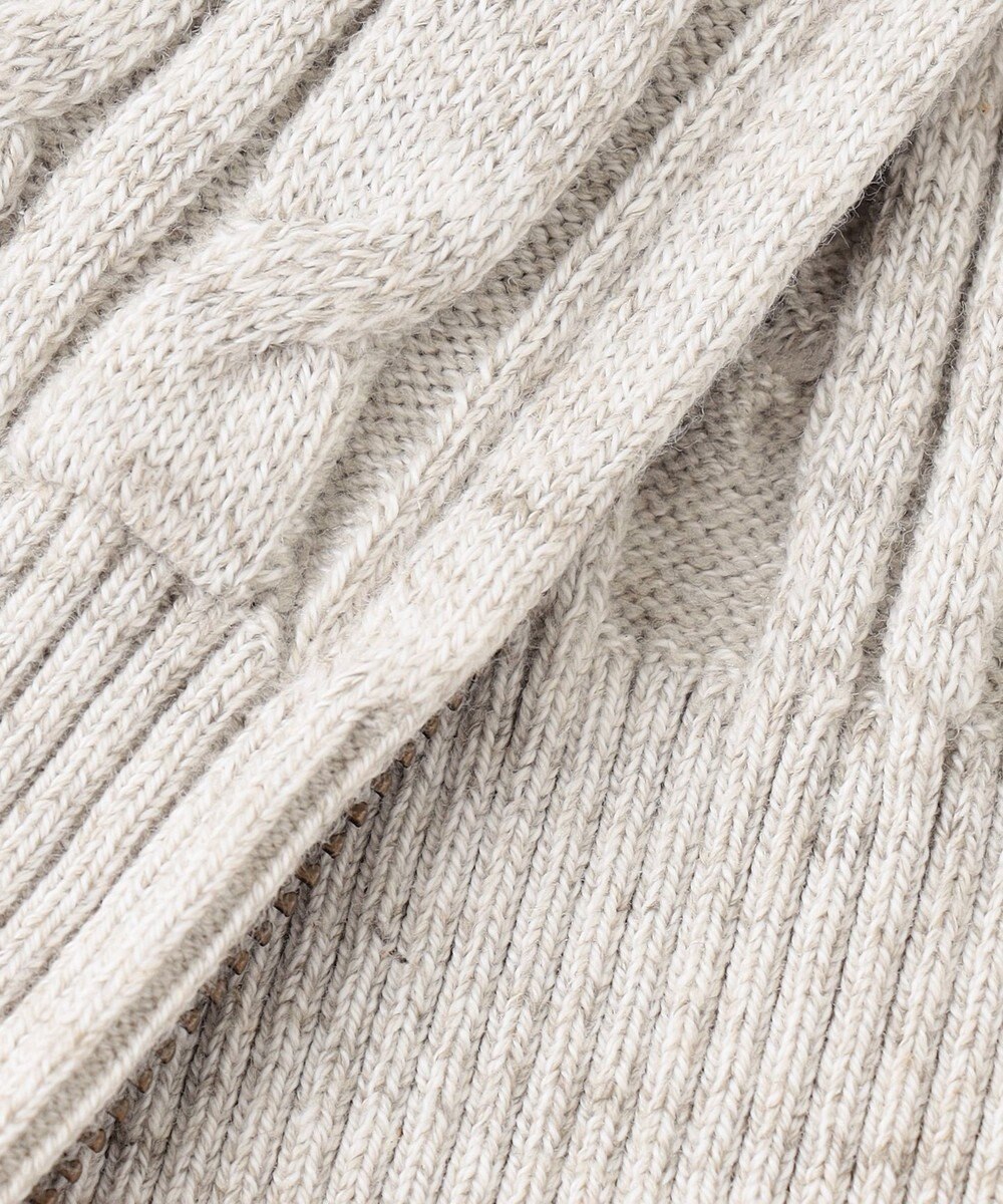 JOSEPH ABBOUD 【オリジナルオーガニックコットン使用/サスティナブル】JOE COTTONケーブル ニットパーカー 