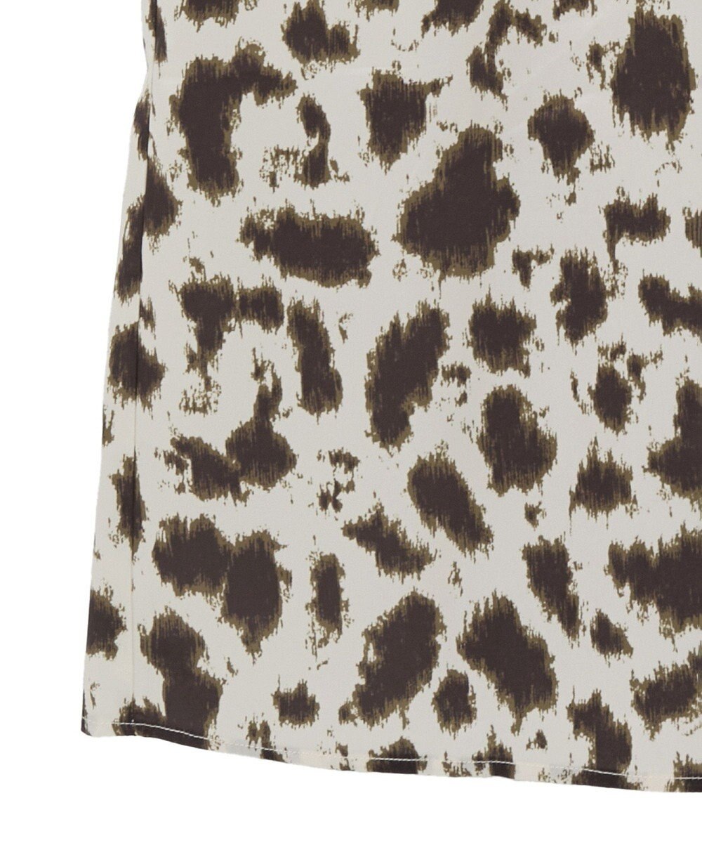 CRAFT STANDARD BOUTIQUE ヒョウ柄プリントIラインスカート 