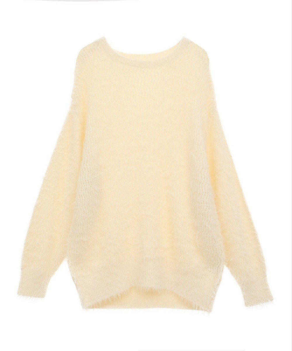 earth music&ecology モヘヤライクレースニット 