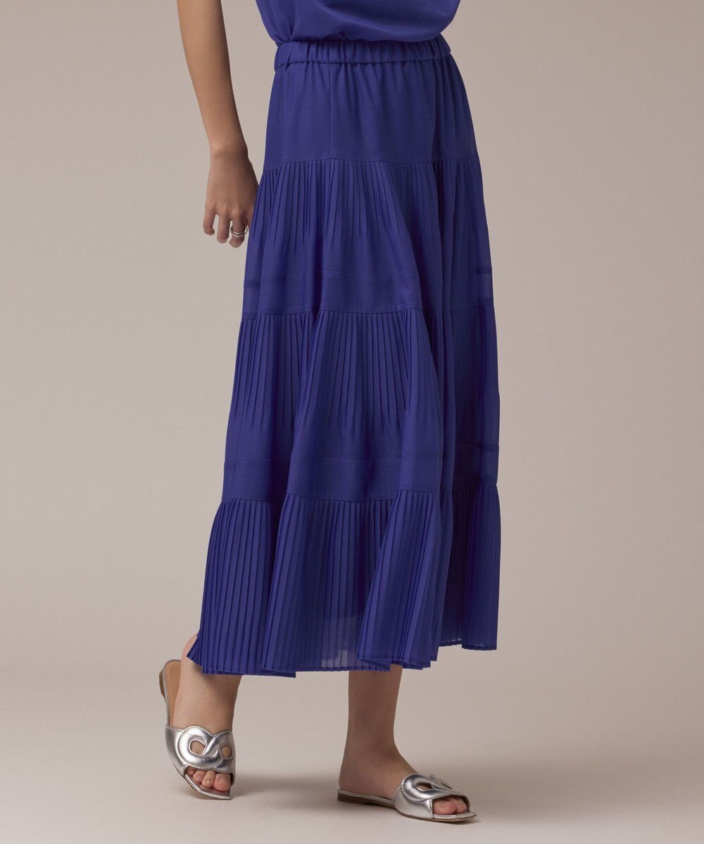 GRACE CONTINENTAL プリーツティアードスカート 