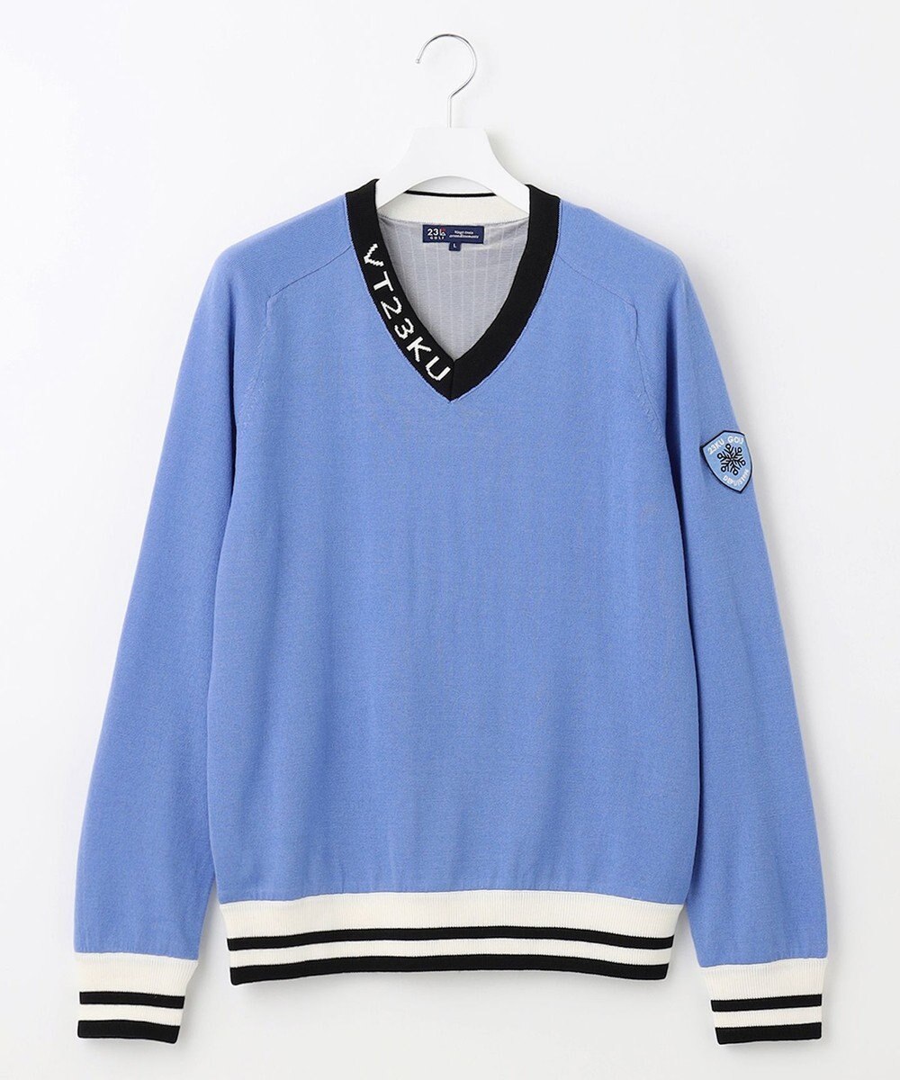 23区GOLF 【MEN】【手洗い可】裏地付き Vネックニット 