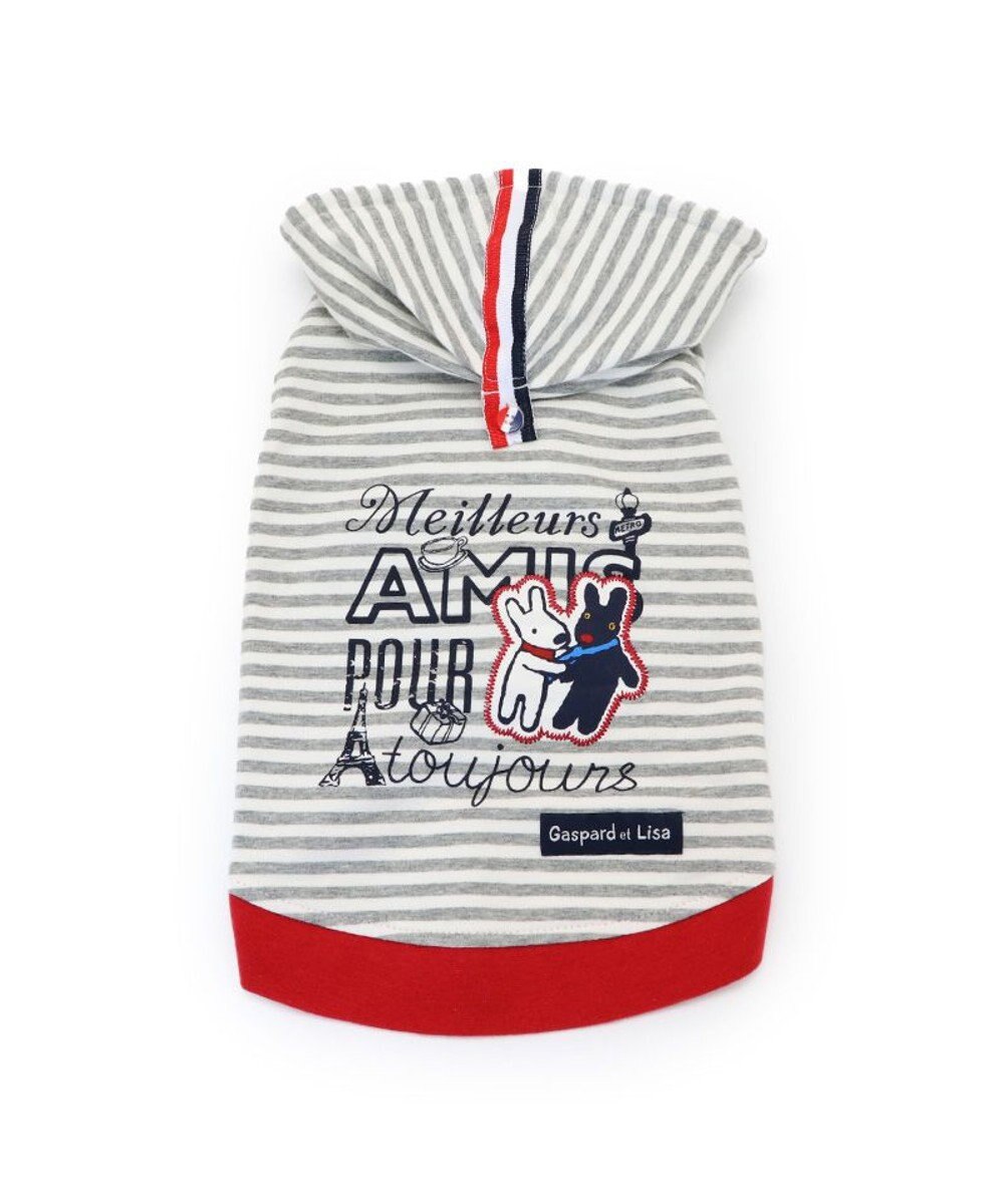 PET PARADISE リサとガスパール パーカー 《親友 ボーダー柄》【小型犬】 