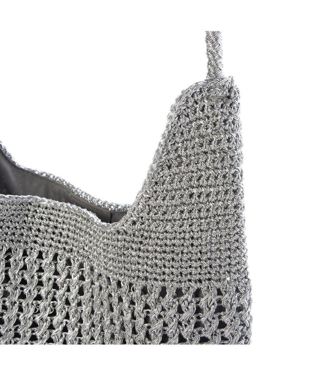 UNBILLION カシュカシュ cachecache / メタリックコード柄編みワンハンドルトート 