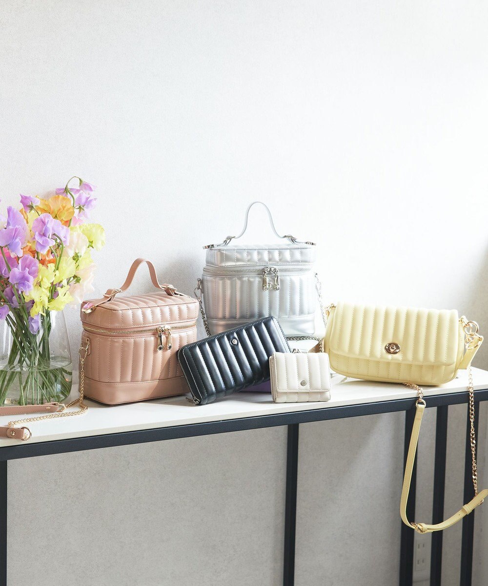 style code 【MERCURYDUO/マーキュリーデュオ】ストライプキルティング　バニティミニショルダーバッグ 