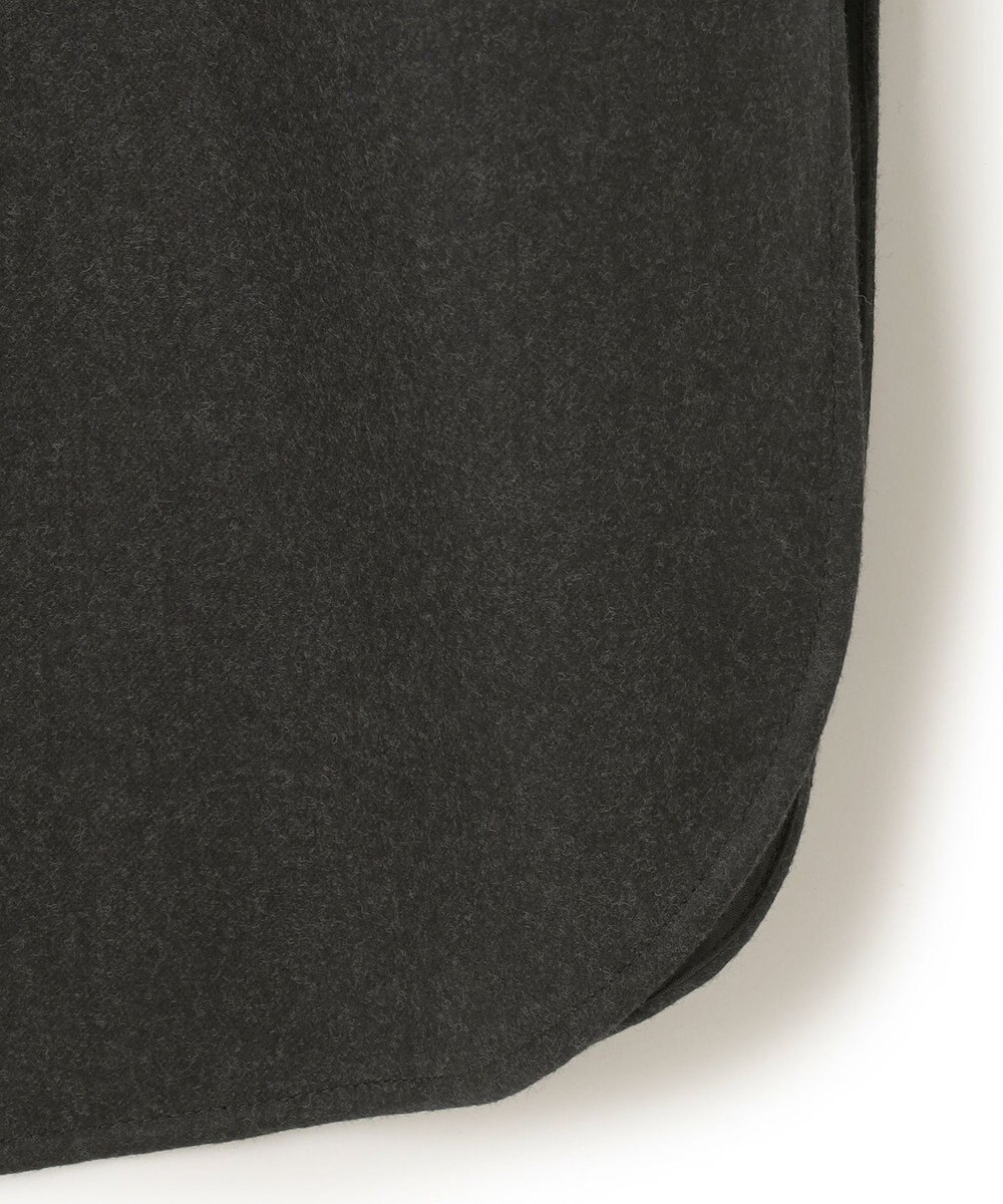 ICB L 【洗える】 ウールミルドサキソニー ロングシャツ 