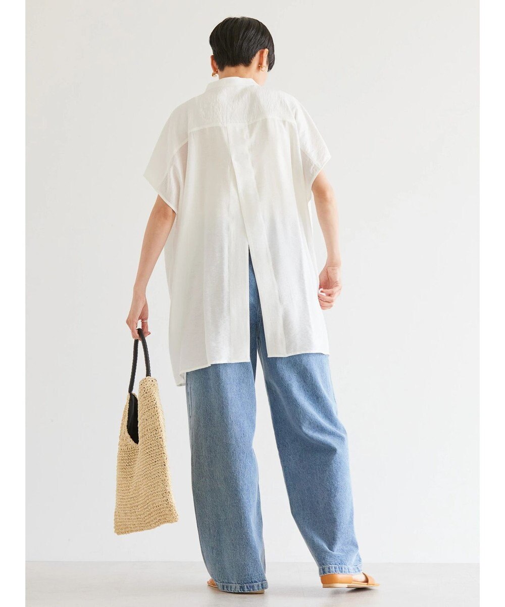 AMERICAN HOLIC ブザムフレンチスリーブバックオープンチュニック 