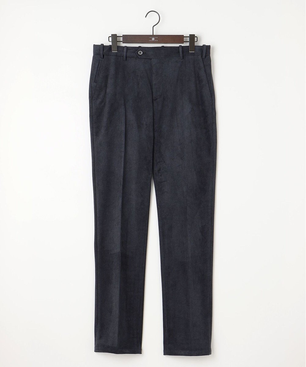 JOSEPH ABBOUD 【軽量】ブロックベロア ストレッチ パンツ 