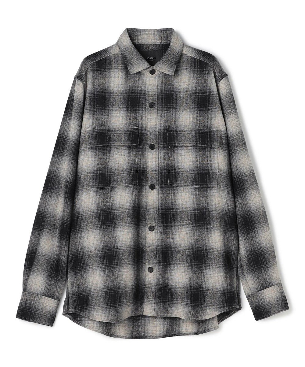 JOSEPH HOMME 【新素材】フェードフラノチェック / シャツブルゾン 