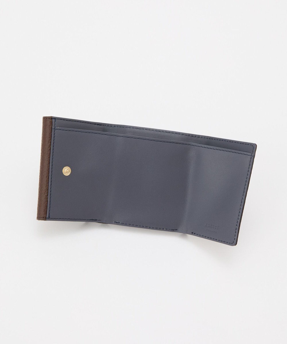 russet 《soeru》モノグラムプレート三つ折りウォレット(SO-397) 