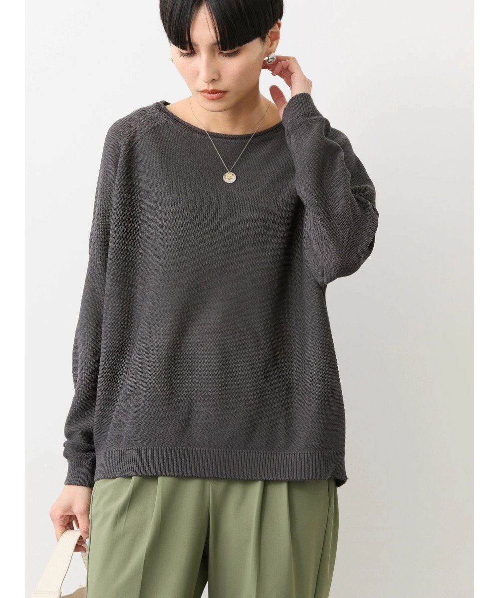 AMERICAN HOLIC ボートネックニットプルオーバー 