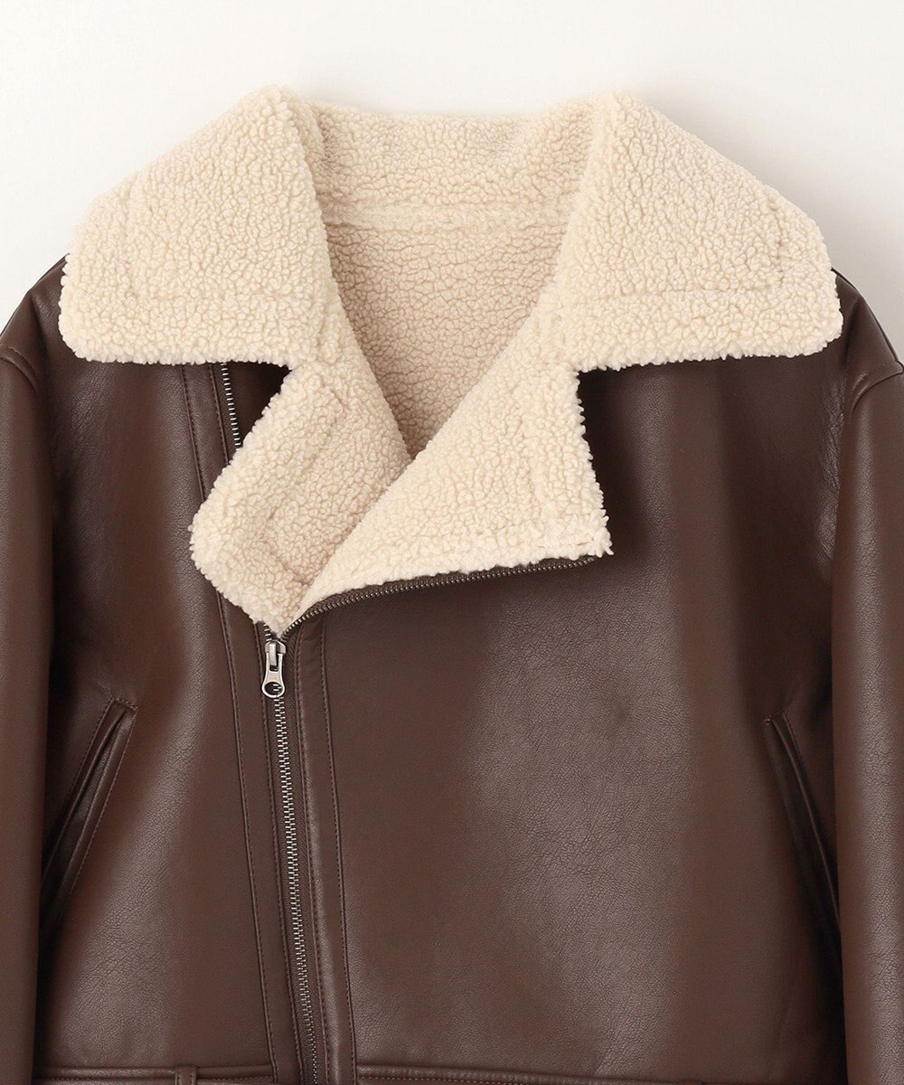 NAVE 【Nave】ヴィーガンムートン ライダースジャケット 