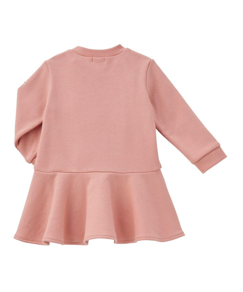 MIKI HOUSE HOT BISCUITS 【80-110cm】【NEW Color Series】裏毛パイル素材 フレアワンピース 