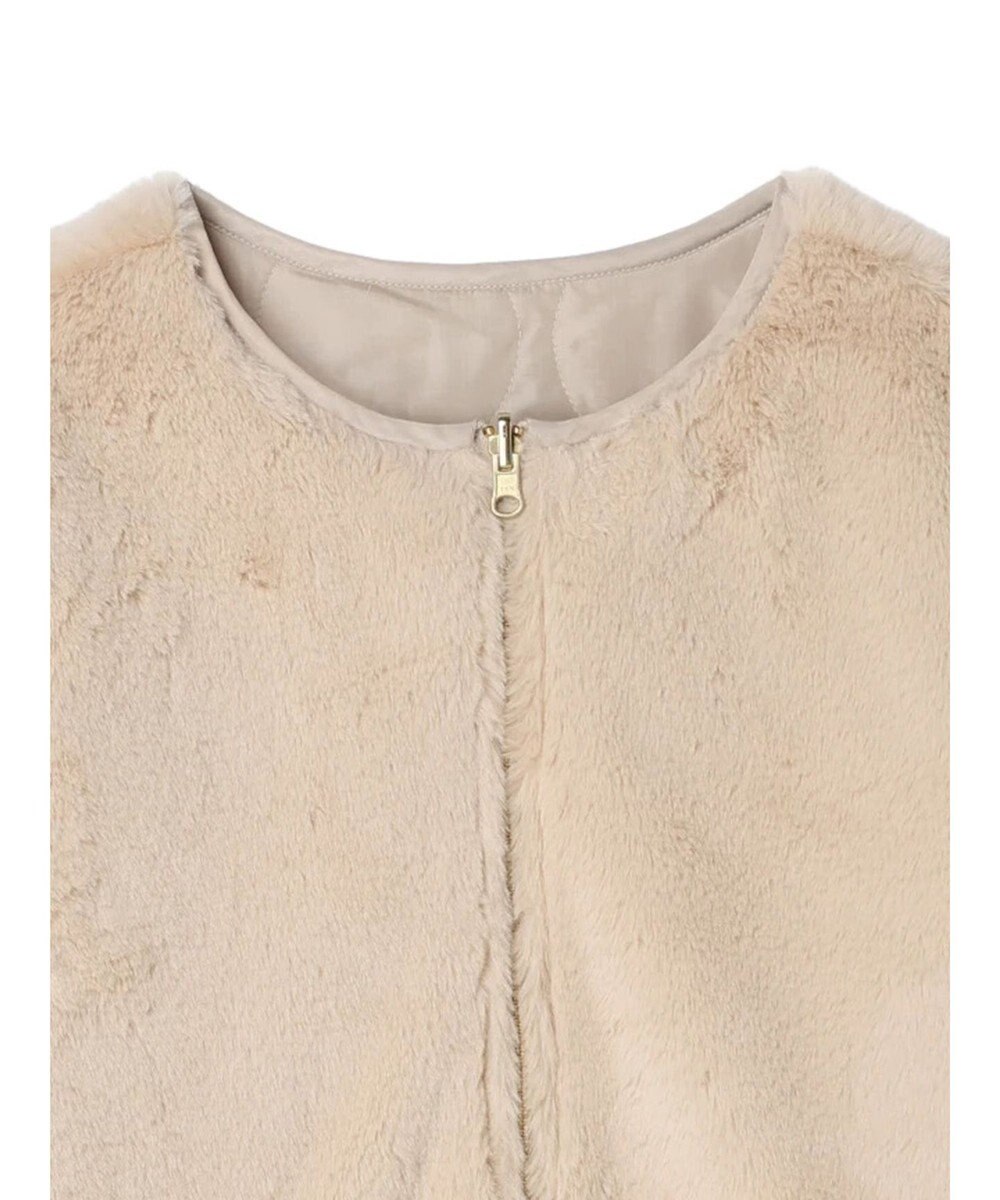 earth music&ecology ファー＆キルティングリバーシブルコート 