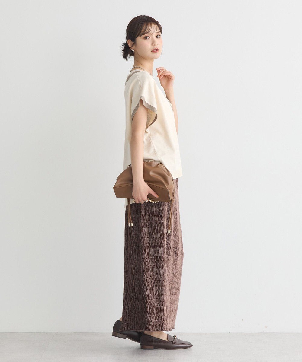 earth music&ecology シャイニーベロアスカート 