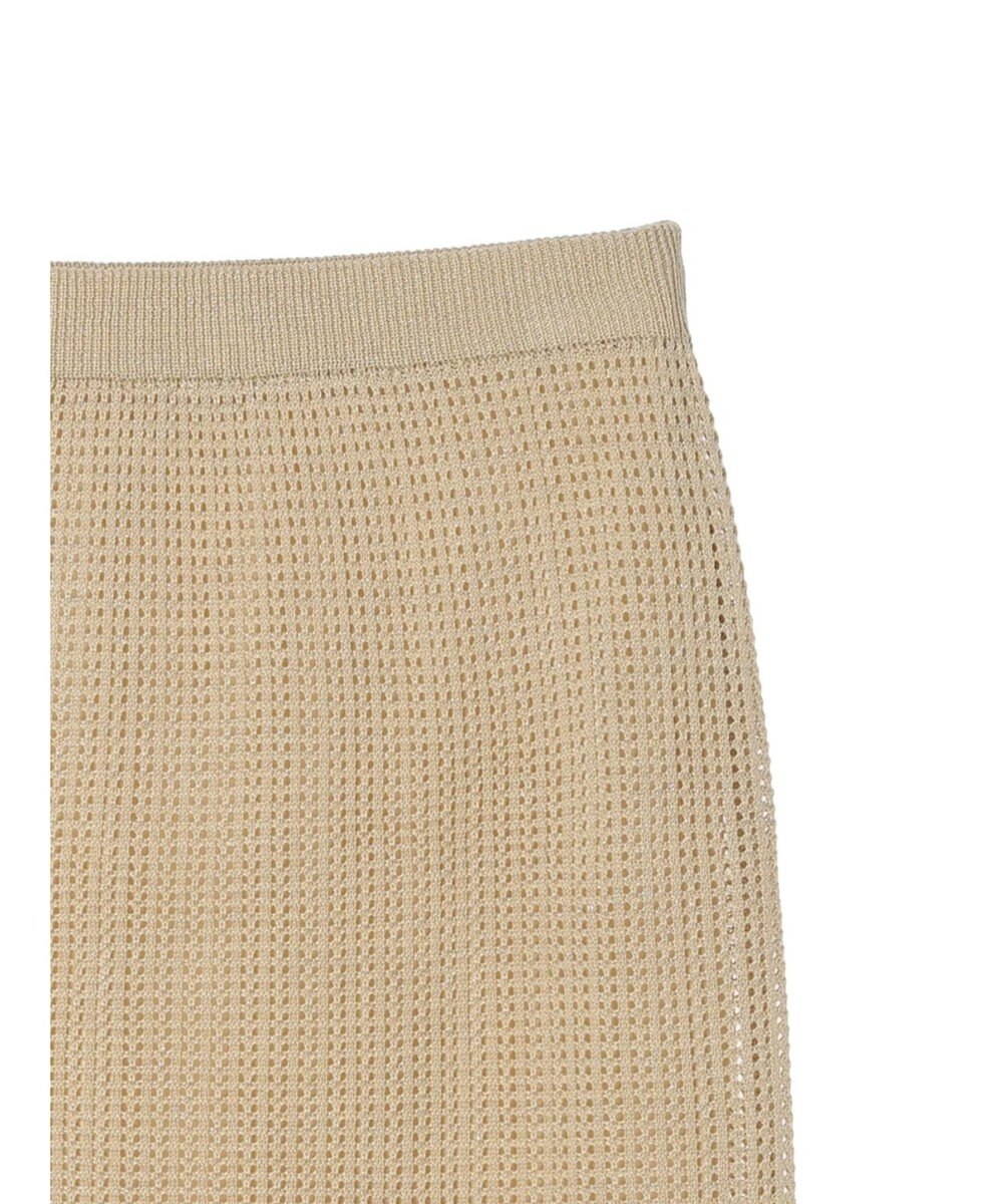 Green Parks ２ｗａｙ　メッシュ編みニットＩラインスカート（ペチ付き） 