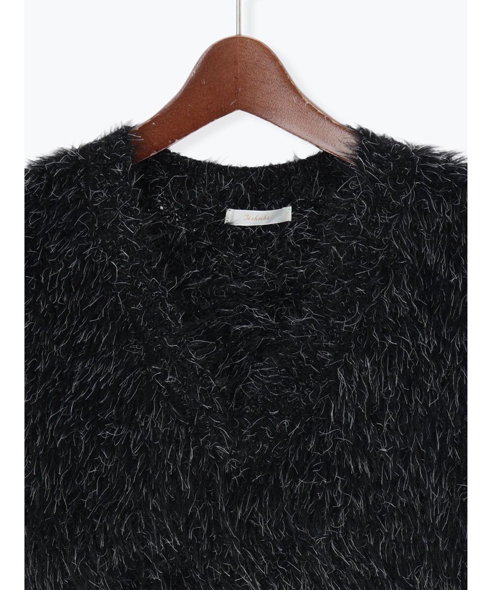 Te chichi シャギーヤーンVネックベスト 