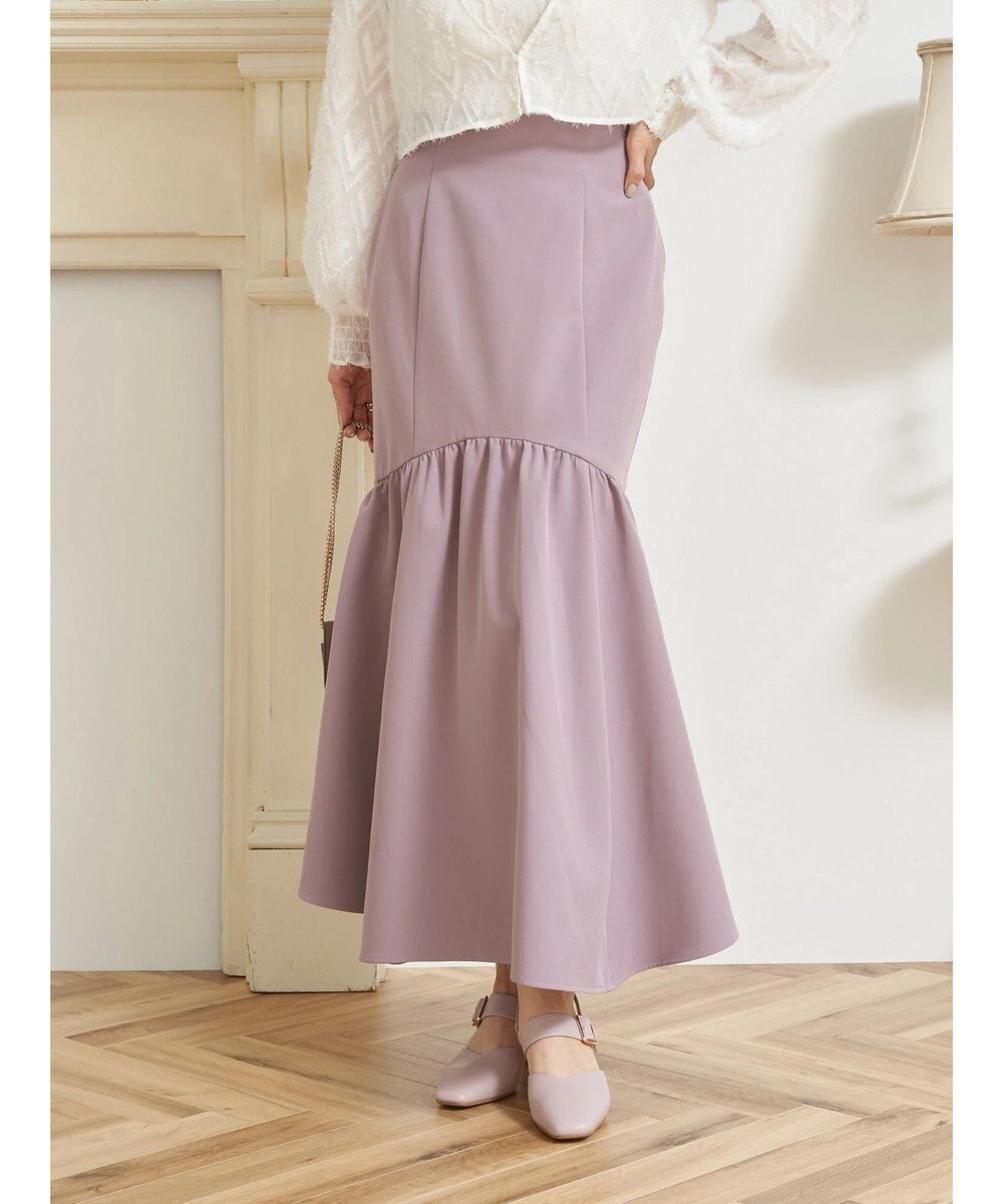 earth music&ecology ギャザー切替マーメイドスカート 