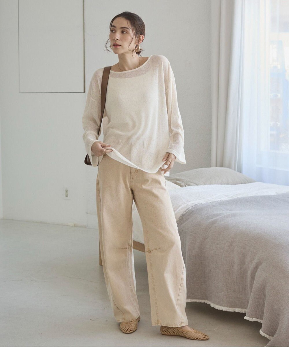 WEGO 【ANGIE VINTAGE】バレルレッグデニムパンツ 