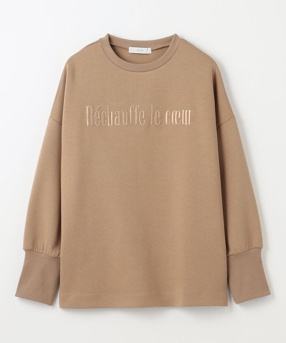 ANY L 【洗濯機可】エンブロイダリーロゴダンボールプルオーバー 