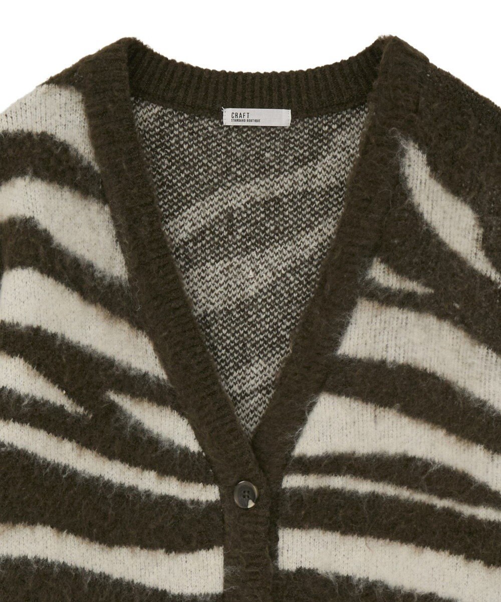 CRAFT STANDARD BOUTIQUE アニマルジャカードニットカーディガン 