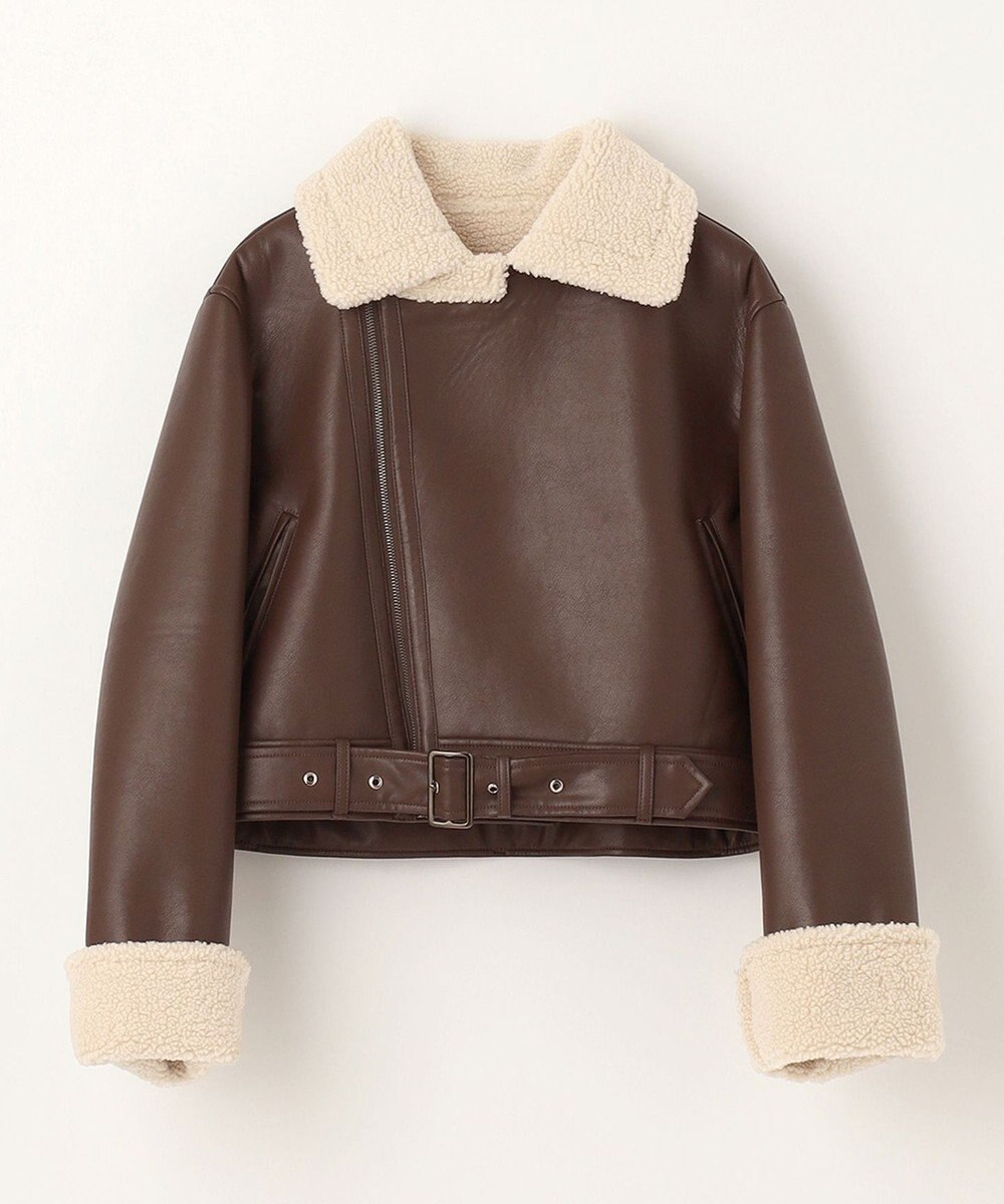 NAVE 【Nave】ヴィーガンムートン ライダースジャケット 