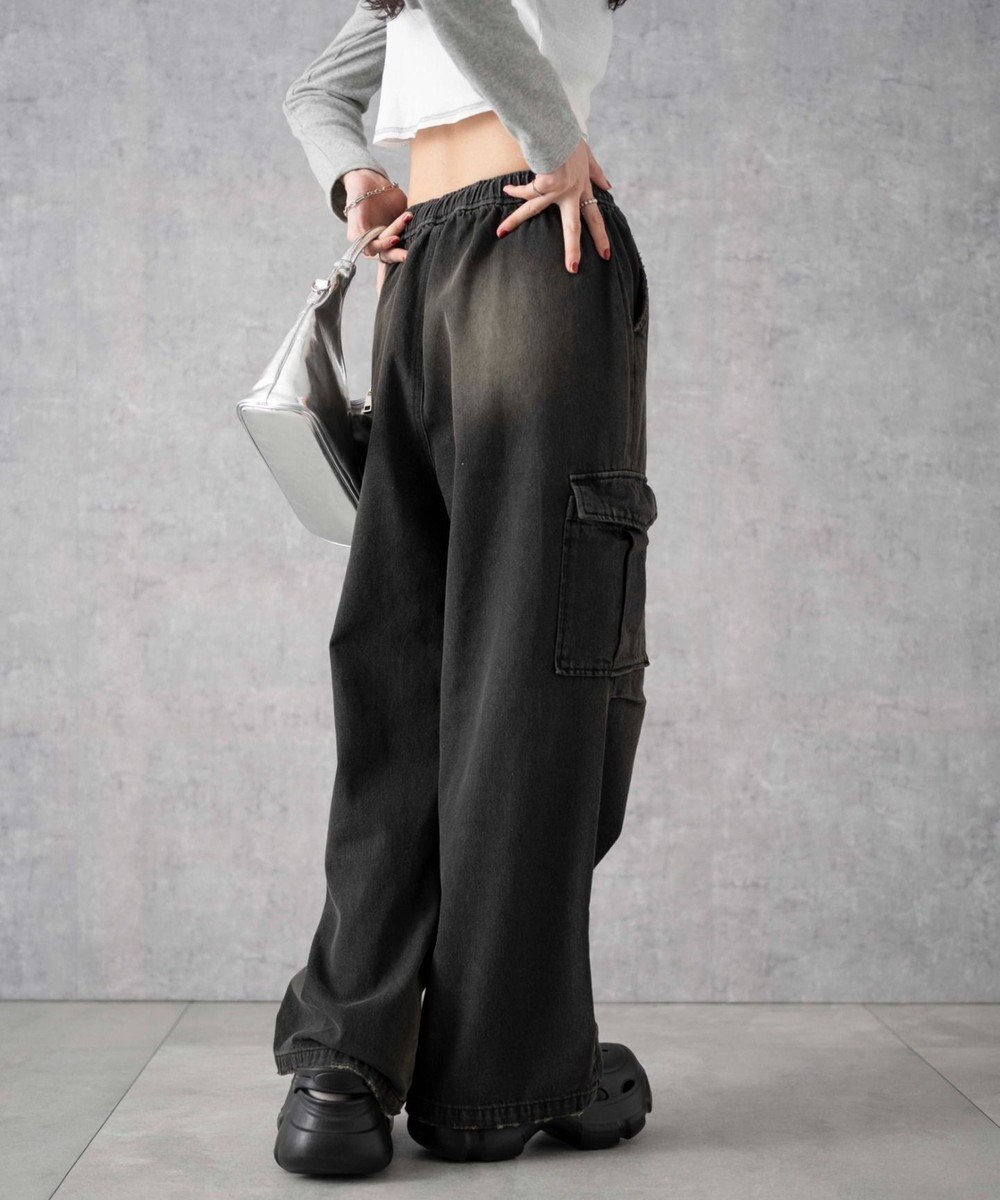WEGO デニムパラシュートカーゴパンツ 