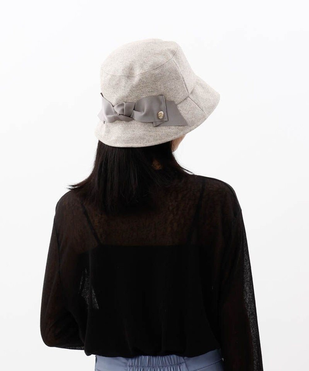 AURORA 【 LANVIN COLLECTION（ランバン コレクション） 】ラメツイードクロッシェハット 